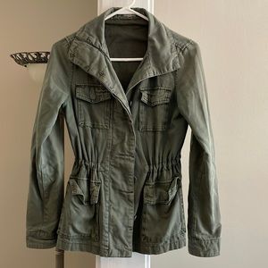 ecote women’s button peacoat small green amazing condition!